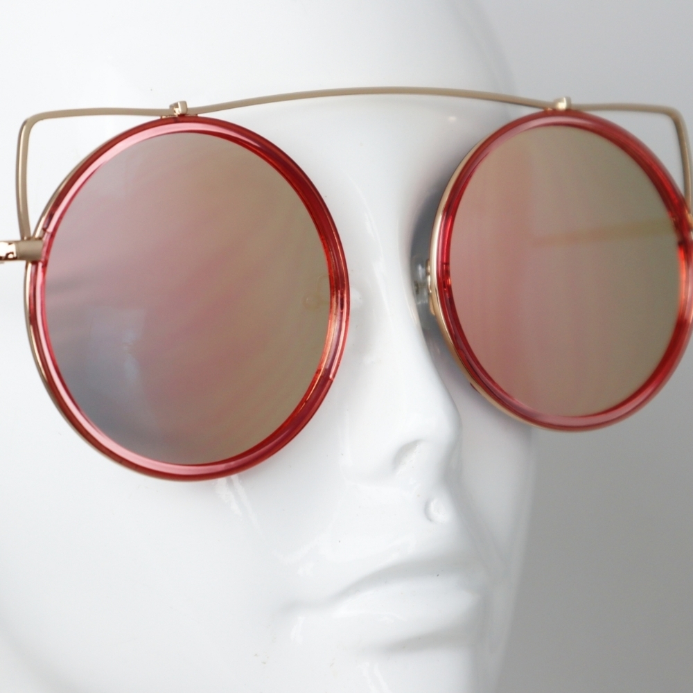 Urban Well Bred Pink Mirrored Pop Art Sunglasses